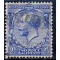 GRB0143U.13-SELO GEORGE V, 2 1/2P FILIGRANA E - GRÃ-BRETANHA - 1912/22 - U