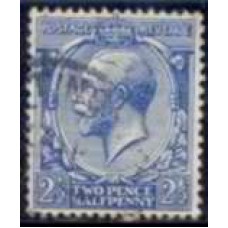 GRB0143U.20-SELO GEORGE V, 2 1/2P FILIGRANA E - GRÃ-BRETANHA - 1912/22 - U