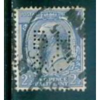 GRB0163UP.11-SELO GEORGE V, 2 1/2P COM PERFIN FILIGRANA 'H' - GRÃ-BRETANHA - 1924 - U GRB0163UP.11-SELO GEORGE V, 2 1/2P COM PERFIN FILIGRANA 'H' - GRÃ-BRETANHA - 1924 - U