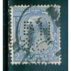 GRB0163UP.11-SELO GEORGE V, 2 1/2P COM PERFIN FILIGRANA 'H' - GRÃ-BRETANHA - 1924 - U