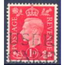 GRB0210UB-SELO GEORGE VI, 1P FILIGRANA REVERSA - GRÃ-BRETANHA - 1937/47 - U