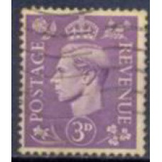 GRB0214UA-SELO GEORGE VI, 3P FUNDO CLARO - GRÃ-BRETANHA - 1941 - U