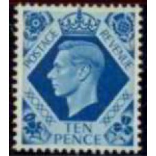 GRB0221N-SELO GEORGE VI, 10P - GRÃ-BRETANHA - 1937/47 - N