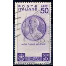 ITA0381U-SELO BIMILÊNIO DE HORÁCIO, 50C - ITÁLIA - 1936 - U