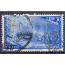 ITA0527U-SELO CENTENÁRIO DO RESSURGIMENTO, 30L - ITÁLIA - 1948 - U