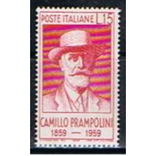 ITA0786N-SELO CENTENÁRIO DE NASCIMENTO DO SOCIÓLOGO CAMILLO PRAMPOLINI - ITÁLIA - 1959 - N