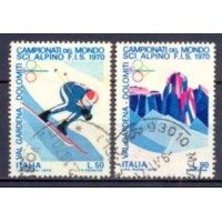 ITA1041U-SÉRIE CAMPEONATO MUNDIAL DE ESQUI ALPINO - ITÁLIA - 1970 - U ITA1041U-SÉRIE CAMPEONATO MUNDIAL DE ESQUI ALPINO - ITÁLIA - 1970 - U