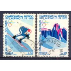 ITA1041U-SÉRIE CAMPEONATO MUNDIAL DE ESQUI ALPINO - ITÁLIA - 1970 - U