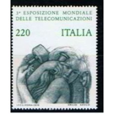 ITA1401M-SELO 3ª EXPOSIÇÃO MUNDIAL DAS TELECOMUNICAÇÕES, 220L - ITÁLIA - 1979 - MINT