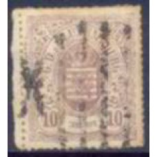LUX0017U.01-SELO ARMAS, 10C - LUXEMBURGO - 1865/73 - U