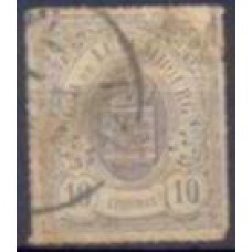 LUX0017U.03-SELO ARMAS, 10C - LUXEMBURGO - 1865/73 - U