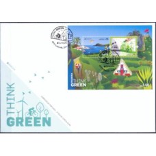 MDEF0372-FDC BLOCO SÉRIE EUROPA - ECOLOGIA NA EUROPA - MADEIRA - 2016