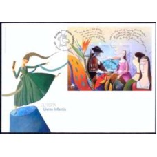 MDEFB048-FDC BLOCO SÉRIE EUROPA - LIVROS INFANTIS - MADEIRA - 2010