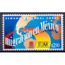 MEX1841M-SELO SEMANA NACIONAL SOBRE MIGRAÇÃO - MÉXICO - 1998 - MINT