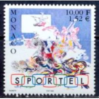 MNC2214M-SELO 10º ANIVERSÁRIO DO SPORTEL - MÔNACO - 1999 - MINT MNC2214M-SELO 10º ANIVERSÁRIO DO SPORTEL - MÔNACO - 1999 - MINT