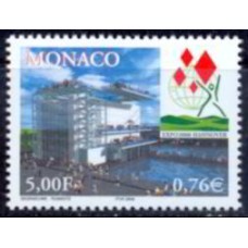 MNC2252M-SELO EXPOSIÇÃO UNIVERSAL DE HANOVER EXPO 2000 - MÔNACO - 2000 - MINT