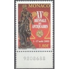 MNC2397M-SELO 15º BIENAL DOS ANTIQUÁRIOS - MÔNACO - 2003 - MINT