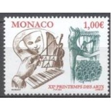 MNC2431M-SELO 20ª PRIMAVERA DAS ARTES - MÔNACO - 2004 - MINT