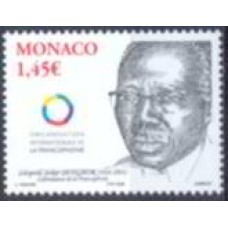 MNC2533M-SELO CENTENÁRIO DE NASCIMENTO DO ESCRITOR LEOPOLD SÉDAR SENGHOR - MÔNACO - 2006 - MINT