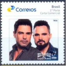 PB0051M-SELO PERSONALIZADO PRISMA GOMADO, ZEZÉ DI CAMARGO E LUCIANO - 17 - MINT
