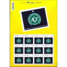 PB0057MF-FOLHA PERSONALIZADO PRISMA GOMADO, CHAPECOENSE - 17 - MINT