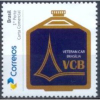 PB0077M-SELO PERSONALIZADO VETERAN CAR BRASÍLIA, GOMADO - 17 - MINT