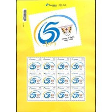 PB0117MF-FOLHA PERSONALIZADO JUBILEU DE SAFIRA DO COLÉGIO OLIVETANO, GOMADO - 2019 - MINT