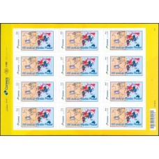 PB0128MF-FOLHA PERSONALIZADO 150 ANOS DO CARTÃO POSTAL, AUTOADESIVO - 2019 - MINT