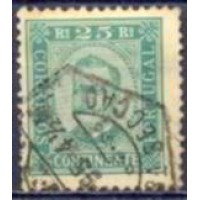 POR0070UA.02-SELO CARLOS 1º, 25R DENTEAÇÃO 11 1/2 - PORTUGAL - 1892/93 - U