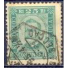 POR0070UA.02-SELO CARLOS 1º, 25R DENTEAÇÃO 11 1/2 - PORTUGAL - 1892/93 - U