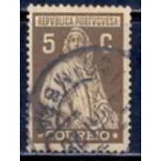 POR0417U-SELO CERES IMPRESSÃO DE LONDRES, 5C - PORTUGAL - 1926 - U