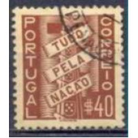 POR0582U-SELO TUDO PELA NAÇÃO, 40C - PORTUGAL - 1935/36 - U POR0582U-SELO TUDO PELA NAÇÃO, 40C - PORTUGAL - 1935/36 - U