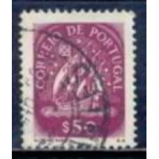 POR0634U-SELO CARAVELA, 50C - PORTUGAL - 1943 - U