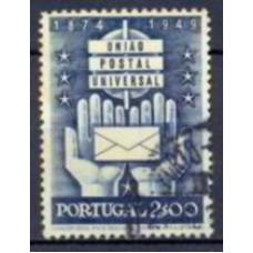 POR0727U-SELO 75º ANIVERSÁRIO DA UPU - UNIÃO POSTAL UNIVERSAL, 2E - PORTUGAL - 1949 - U