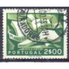 POR0809U-SELO CAMPANHA DE EDUCAÇÃO POPULAR, 2E - PORTUGAL - 1954 - U
