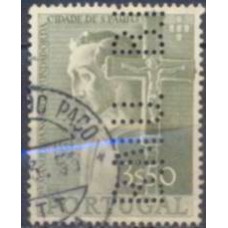 POR0816UP.02-SELO 4º CENTENÁRIO DA CIDADE DE SÃO PAULO, 5E - PORTUGAL - 1955 - U - COM PERFIN