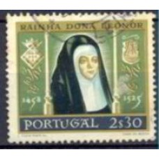 POR0855U-SELO 5º CENTENÁRIO DE NASCIMENTO DA RAINHA DONA LEONOR, 2,30E - PORTUGAL - 1958 - U
