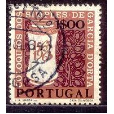 POR0936U-SELO 4º CENTENÁRIO DOS COLÓQUIOS DE PRODUTOS NATURAIS E DROGAS DE GARCIA D'ORTA, 1E - PORTUGAL - 1964 - U