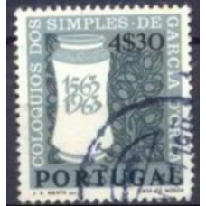 POR0937U-SELO 4º CENTENÁRIO DOS COLÓQUIOS DE PRODUTOS NATURAIS E DROGAS DE GARCIA D'ORTA, 4,30E - PORTUGAL - 1964 - U