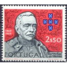 POR1081M-SELO CENTENÁRIO DO NASCIMENTO DO MARECHAL CARMONA, 2,50E - PORTUGAL - 1970 - MINT