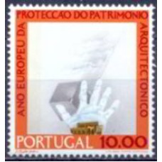 POR1280M-SELO ANO EUROPEU DA PROTEÇÃO DO PATRIMÔNIO ARQUITETÔNICO, 10E - PORTUGAL - 1975 - MINT