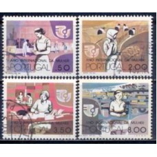 POR1281U-SÉRIE ANO INTERNACIONAL DA MULHER - PORTUGAL - 1975 - U