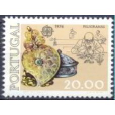POR1292N-SELO SÉRIE EUROPA - OBRAS ARTESANAIS, 20E - PORTUGAL - 1976 - N