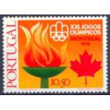 POR1301M-SELO XXI JOGOS OLÍMPICOS DE MONTREAL, 10,50E - PORTUGAL - 1976 - MINT