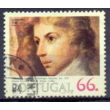 POR1613U-SELO EXPOSIÇÃO FILATÉLICA LUBRAPEX 84 - CENTENÁRIO DO MUSEU NACIONAL DE ARTE ANTIGA, 66E - PORTUGAL - 1984 - U