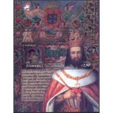 POR2021.28MF-MINIFOLHA (BLOCO) DOM MANUEL I - PORTUGAL - 2021 - MINT