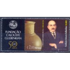 POR3057MA-SELO CINQUENTENÁRIO DA FUNDAÇÃO CALOUSTE - 2E COM VINHETA - PORTUGAL - 2006 - MINT