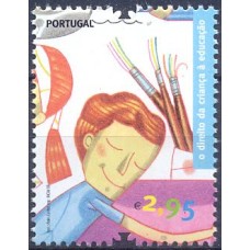 POR3272M-SELO O DIREITO DA CRIANÇA À EDUCAÇÃO (DO BLOCO) - PORTUGAL - 2008 - MINT