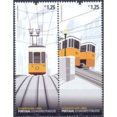 POR3500MS-SE-TENANT ELEVADORES PÚBLICOS (DO BLOCO) - PORTUGAL - 2010 - MINT