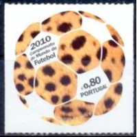 POR3502M-SELO CAMPEONATO MUNDIAL DE FUTEBOL 2010 ÁFRICA DO SUL - PORTUGAL - 2010 - MINT